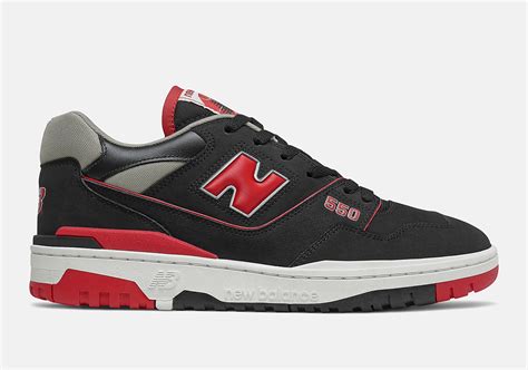 new balance 550 red and black